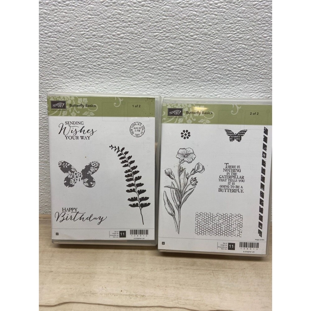 Stampin Up Butterfly Basics 2 Of 2 Uncompleted Stamps